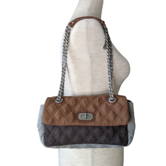 Gloria Ortiz Color Block Quilted Shoulder Bag - Picture 2 of 8